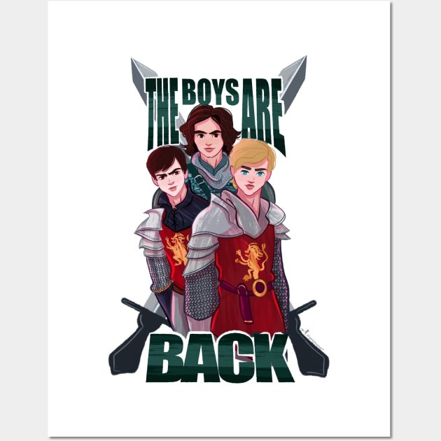 Boys are Back Wall Art by ArtByGerdy